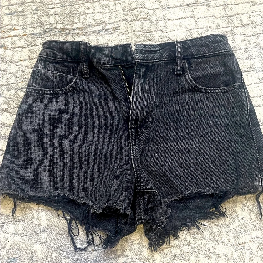 Alexander Wang Black Jean Shorts - Picture 1 of 11